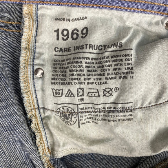 Gap 1969 Real Straight Jeans Womens 31/12r Medium Wash Blue Denim Stretch 34x32 - Picture 14 of 15